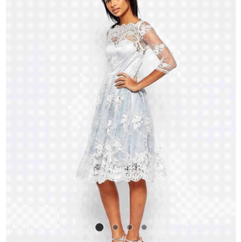 Asos dress, light blue/cream lace